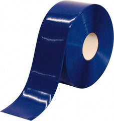 PRO-SAFE - Blue Solid Color PVC Tape - 4" Wide x 100' Long x 50 mil Thick, General Traffic - Exact Industrial Supply