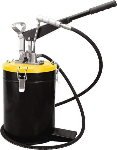 PRO-LUBE - Grease Lubrication 3 Strokes/oz Flow Aluminum & Steel Lever Hand Pump - For 528 oz Container - Exact Industrial Supply