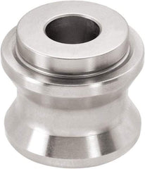 Jergens - M8 Round Head Hardened Steel & Stainless Steel Clamp Cylinder Pressure Point - For ZPS, 1-1/4" High x 1-1/4" Wide - Exact Industrial Supply