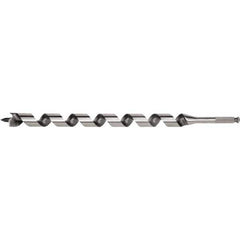 Irwin - 11/16", 7/16" Diam Hex Shank, 24" Overall Length with 21" Twist, Utility Auger Bit - Exact Industrial Supply