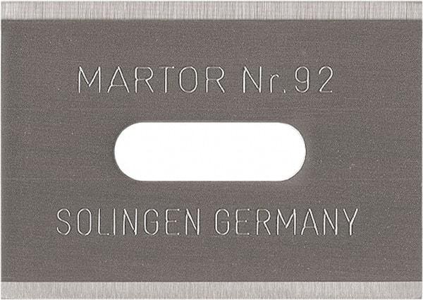 Martor USA - Steel Safety Blade - 1" Blade Length, 0.016" Blade Thickness - Exact Industrial Supply