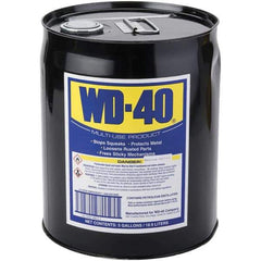 WD-40 - 5 Gal Pail Multi-Use Product - Bulk, Liquid, Stop Squeaks, Removes & Protects, Loosens Rusted Parts, Free Sticky Mechanisms, Drives Out Moisture - Exact Industrial Supply
