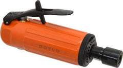 Dotco - 1/4" Collet, Straight Handle, Air Straight Die Grinder - 25,000 RPM, Front Exhaust, 30 CFM, 0.6 hp, 90 psi, 1/4" Inlet - Exact Industrial Supply