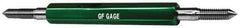 GF Gage - #5-40 Go/No Go Truncated Taperlock Thread Setting Plug Gage - Class 3A, Steel - Exact Industrial Supply