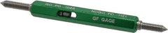 GF Gage - #5-40, Class 2B, Double End Plug Thread Go/No Go Gage - Hardened Tool Steel, Size 00 Handle Included - Exact Industrial Supply
