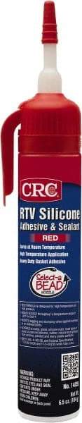 CRC - 8 oz Tube Red RTV Silicone Gasket Sealant - -80 to 500°F Operating Temp, 24 hr Full Cure Time - Exact Industrial Supply