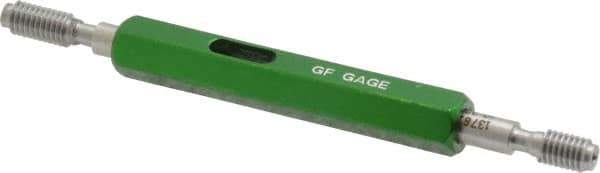 GF Gage - #10-32, Class 2B, Double End Plug Thread Go/No Go Gage - Hardened Tool Steel, Size 0 Handle Included - Exact Industrial Supply