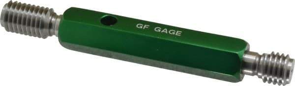 GF Gage - 9/16-12, Class 2B, Double End Plug Thread Go/No Go Gage - Hardened Tool Steel, Size 3 Handle Included - Exact Industrial Supply