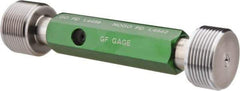 GF Gage - 1-1/2 - 12, Class 2B, Double End Plug Thread Go/No Go Gage - Hardened Tool Steel, Size 5 Handle Included - Exact Industrial Supply