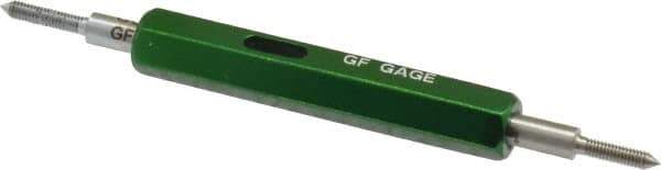 GF Gage - #1-72, Class 3B, Double End Plug Thread Go/No Go Gage - Hardened Tool Steel, Size 000 Handle Included - Exact Industrial Supply