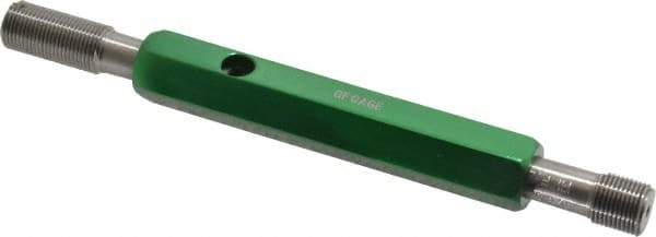 GF Gage - 3/8-32, Class 3B, Double End Plug Thread Go/No Go Gage - Hardened Tool Steel, Size 2 Handle Included - Exact Industrial Supply