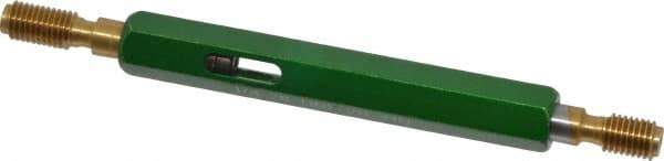 GF Gage - 1/4-28, Class 2B, Double End Plug Thread Go/No Go Gage - High Speed Steel, Size 1 Handle Included - Exact Industrial Supply