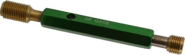 GF Gage - 1/2-20, Class 3B, Double End Plug Thread Go/No Go Gage - High Speed Steel, Size 2 Handle Included - Exact Industrial Supply