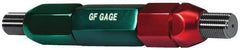GF Gage - #6-40, Class 2B, Double End Plug Thread Go/No Go Gage - Steel, Size 2W Handle Included - Exact Industrial Supply