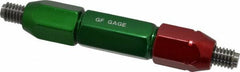GF Gage - 3/8-16, Class 2B, Double End Plug Thread Go/No Go Gage - Steel, Size 4W Handle Included - Exact Industrial Supply