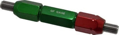GF Gage - 3/8-24, Class 2B, Double End Plug Thread Go/No Go Gage - Steel, Size 4W Handle Included - Exact Industrial Supply