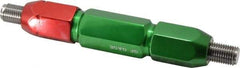 GF Gage - 7/16-20, Class 2B, Double End Plug Thread Go/No Go Gage - Steel, Size 5W Handle Included - Exact Industrial Supply