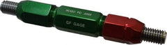 GF Gage - 1/2-13, Class 2B, Double End Plug Thread Go/No Go Gage - Steel, Size 5W Handle Included - Exact Industrial Supply