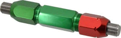 GF Gage - 9/16-18, Class 2B, Double End Plug Thread Go/No Go Gage - Steel, Size 6W Handle Included - Exact Industrial Supply