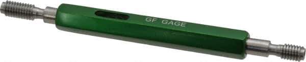 GF Gage - M6x1.00, Class 6H, Double End Plug Thread Go/No Go Gage - Hardened Tool Steel, Size 1 Handle Included - Exact Industrial Supply