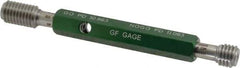 GF Gage - M12x1.75, Class 6H, Double End Plug Thread Go/No Go Gage - Hardened Tool Steel, Size 2 Handle Included - Exact Industrial Supply