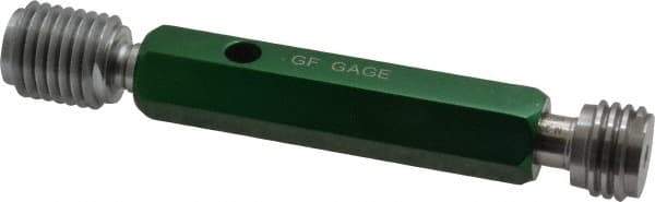 GF Gage - M20x2.50, Class 6H, Double End Plug Thread Go/No Go Gage - Hardened Tool Steel, Size 4 Handle Included - Exact Industrial Supply