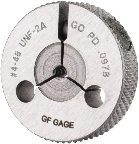 GF Gage - 4-48 Go Single Ring Thread Gage - Class 2A - Exact Industrial Supply
