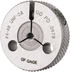 GF Gage - 4-48 Go Single Ring Thread Gage - Class 2A - Exact Industrial Supply