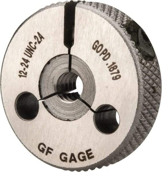 GF Gage - 12-24 Go Single Ring Thread Gage - Class 2A - Exact Industrial Supply