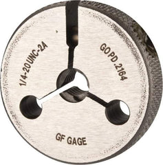 GF Gage - 1/4-20 Go Single Ring Thread Gage - Class 2A - Exact Industrial Supply