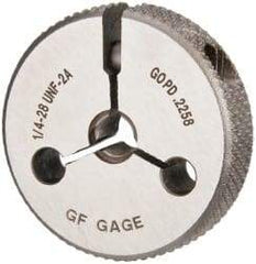 GF Gage - 1/4-28 Go Single Ring Thread Gage - Class 2A - Exact Industrial Supply