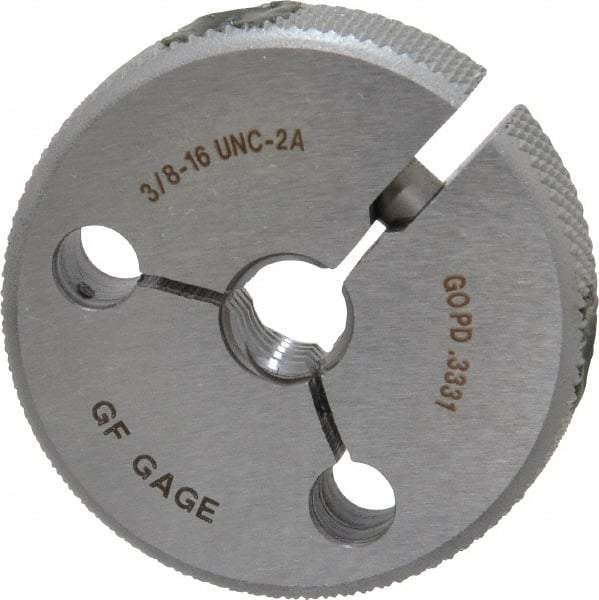 GF Gage - 3/8-16 Go Single Ring Thread Gage - Class 2A - Exact Industrial Supply