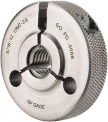GF Gage - 9/16-12 Go Single Ring Thread Gage - Class 2A - Exact Industrial Supply