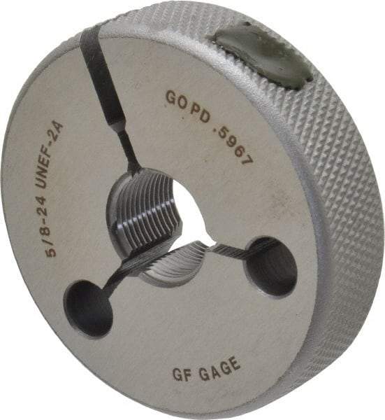 GF Gage - 5/8-24 Go Single Ring Thread Gage - Class 2A - Exact Industrial Supply