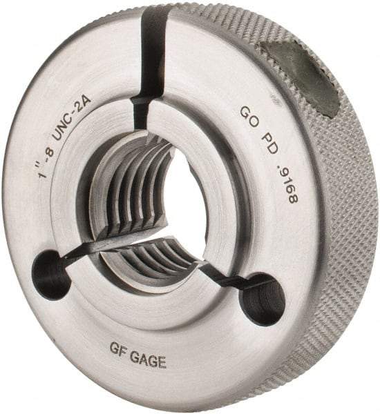 GF Gage - 1-8 Go Single Ring Thread Gage - Class 2A - Exact Industrial Supply
