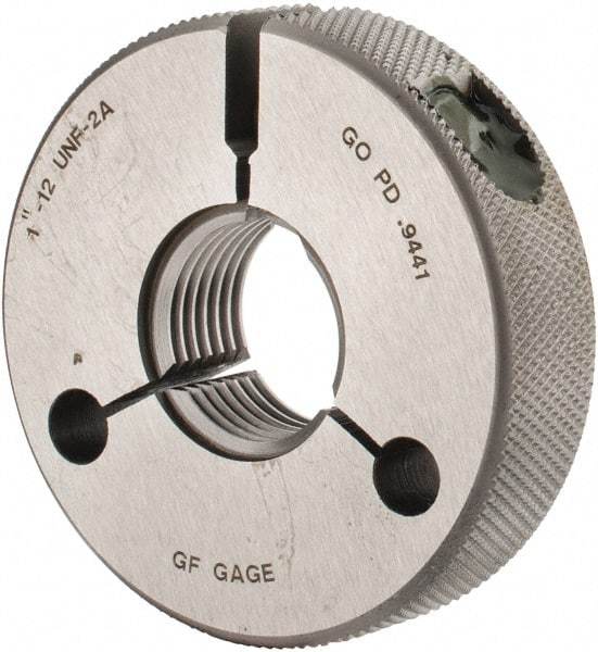 GF Gage - 1-12 Go Single Ring Thread Gage - Class 2A - Exact Industrial Supply
