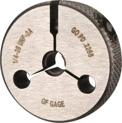 GF Gage - 1/4-28 Go Single Ring Thread Gage - Class 3A - Exact Industrial Supply