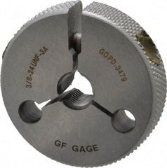 GF Gage - 3/8-24 Go Single Ring Thread Gage - Class 3A - Exact Industrial Supply