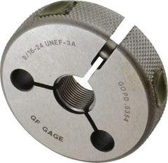 GF Gage - 9/16-24 Go Single Ring Thread Gage - Class 3A - Exact Industrial Supply