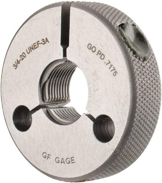 GF Gage - 3/4-20 Go Single Ring Thread Gage - Class 3A - Exact Industrial Supply
