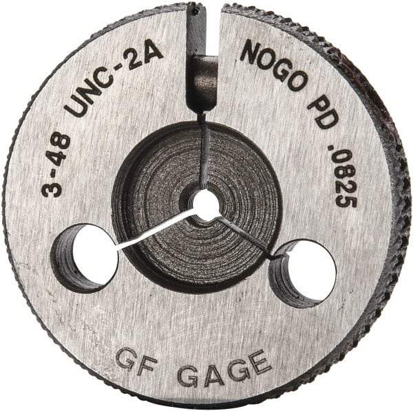 GF Gage - 3-48 No Go Single Ring Thread Gage - Class 2A - Exact Industrial Supply