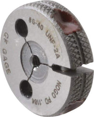 GF Gage - 6-40 No Go Single Ring Thread Gage - Class 2A - Exact Industrial Supply