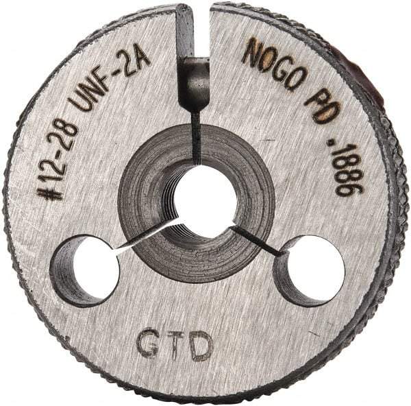 GF Gage - 12-28 No Go Single Ring Thread Gage - Class 2A - Exact Industrial Supply