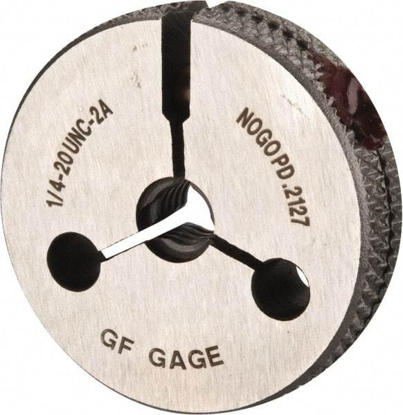 GF Gage - 1/4-20 No Go Single Ring Thread Gage - Class 2A - Exact Industrial Supply