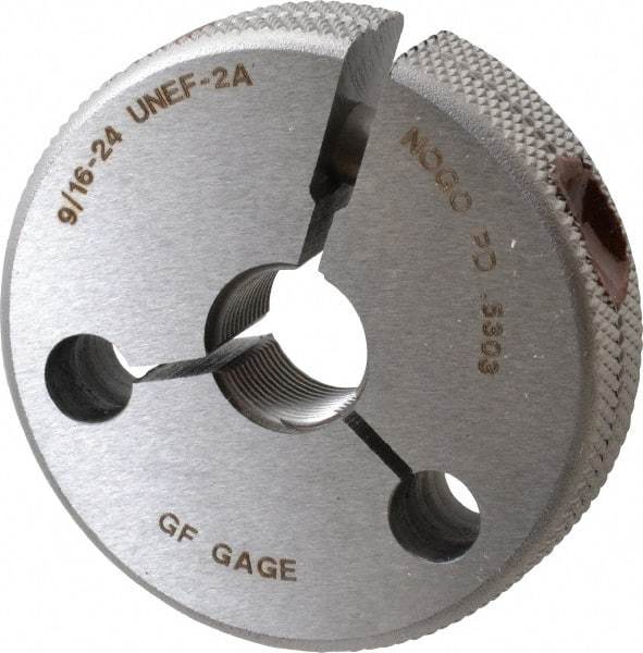 GF Gage - 9/16-24 No Go Single Ring Thread Gage - Class 2A - Exact Industrial Supply