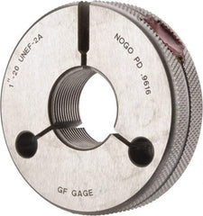 GF Gage - 1-20 No Go Single Ring Thread Gage - Class 2A - Exact Industrial Supply