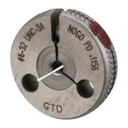 GF Gage - 6-32 No Go Single Ring Thread Gage - Class 3A - Exact Industrial Supply