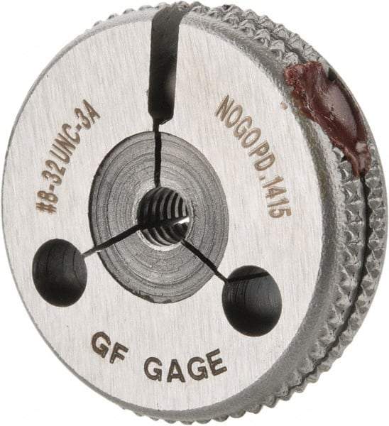 GF Gage - 8-32 No Go Single Ring Thread Gage - Class 3A - Exact Industrial Supply
