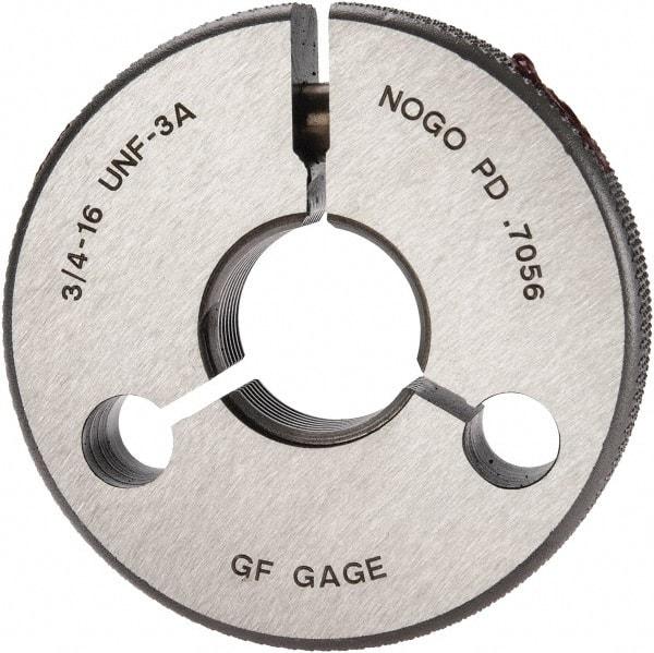 GF Gage - 3/4-16 No Go Single Ring Thread Gage - Class 3A - Exact Industrial Supply