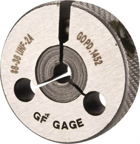 GF Gage - 8-36 Go/No Go Double Ring Thread Gage - Class 2A - Exact Industrial Supply